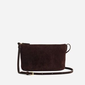 MADEWELL MINI CROSSBODY IN SOFT GRAIN CHOCOLATE BROWN